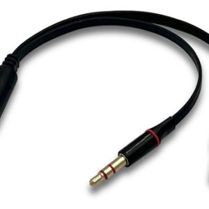 Cabo Adaptador Headphone P3 Para Headset (2 P2 Audio E Mic)