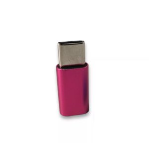 Adaptador Tipo C Macho Usb Fêmea Type C Pink